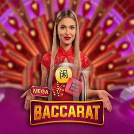 Mega Baccarat slot logo by Pragmatic Play at Safe Casino